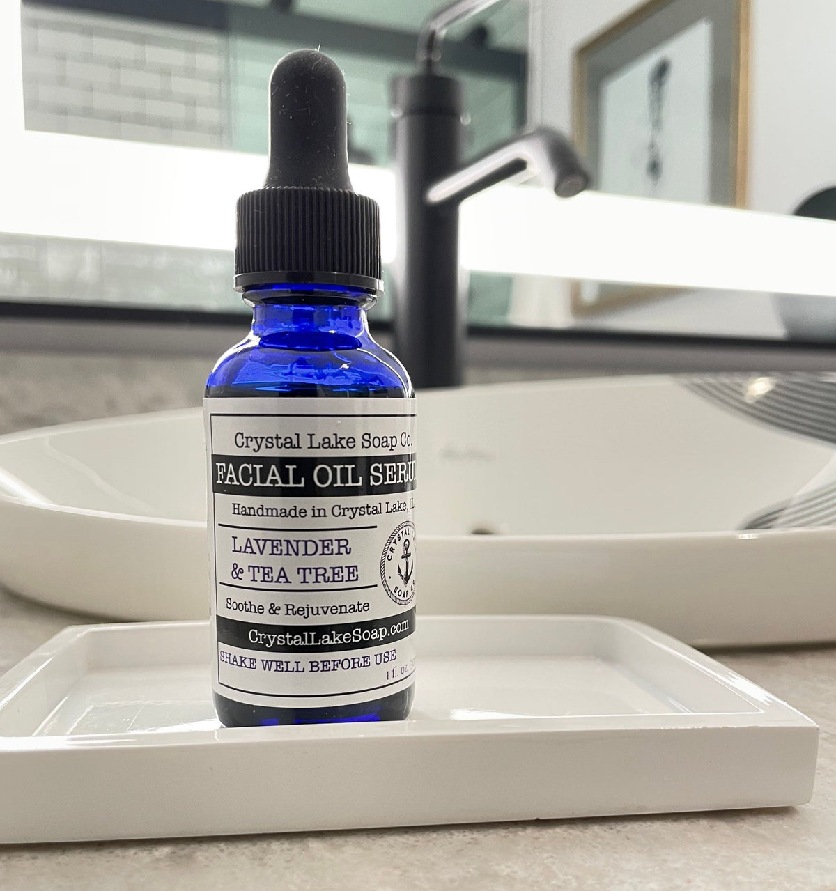 Organic facial oil serum