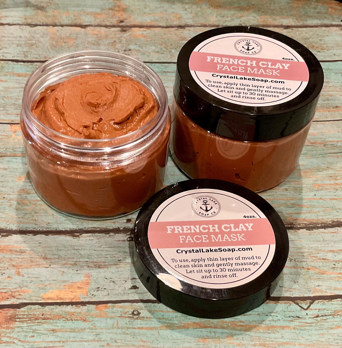 French pink clay mud mask
