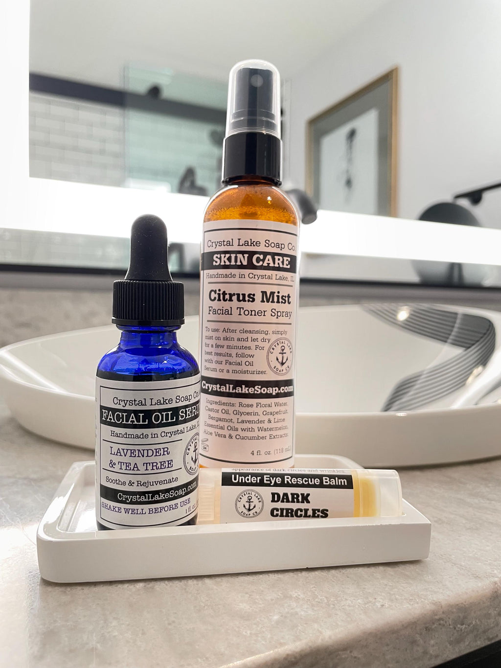 Skin care gift set contents