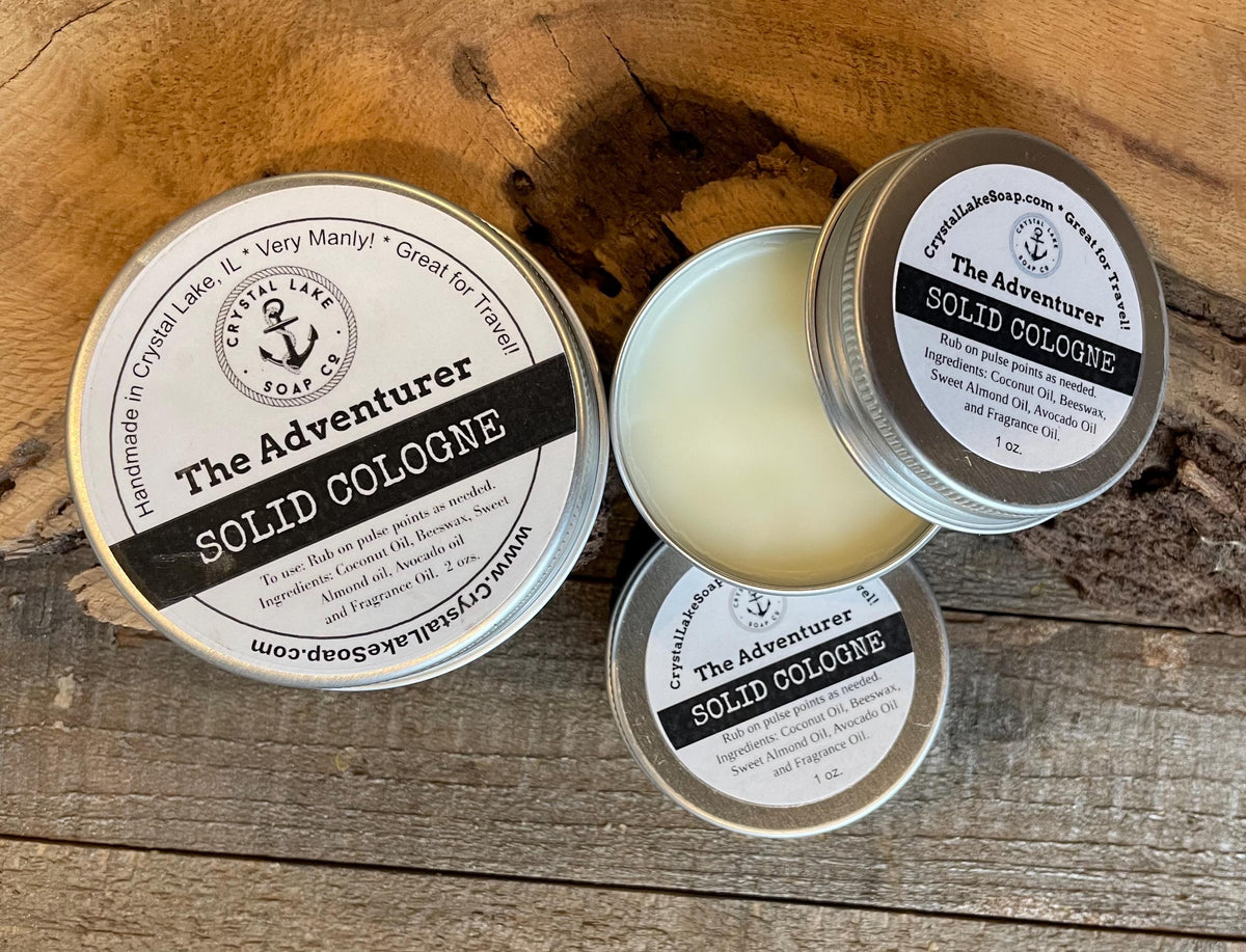 Solid Cologne Tin | Woodsy Travel Cologne for Men